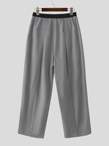 Mens Solid Color Loose Fit Colorblock Pant SKUL15088
