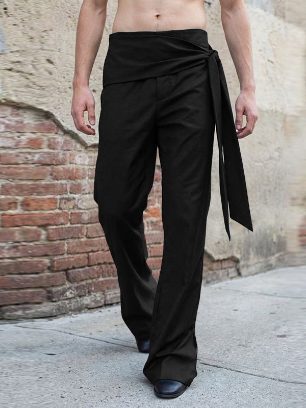 Men's Deconstructed Lace Up Straight Leg Pant SKUL51051