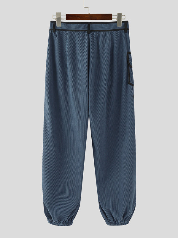 Mens Striped Colorblock Casual Pant SKUL20522