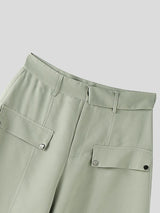Men's Solid Color Wide Leg Casual Pant SKUL35133