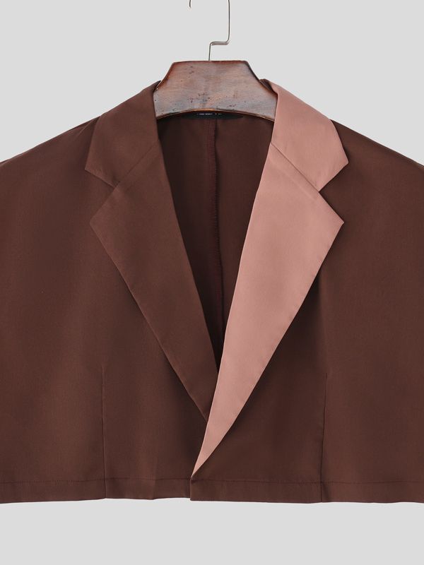 Men's Color Block Two Pieces Outfit SKUL39887