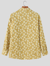 Men's Jacquard Texture Double Breasted Long Sleeve Blazer SKUL25809