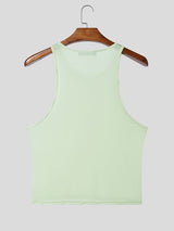 Men's Nightclub Party Ultra-Thin Sheer Bodycon Tank SKUL68409