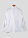 Mens Chiffon Wrap Tie Side Design Shirt SKUK15509