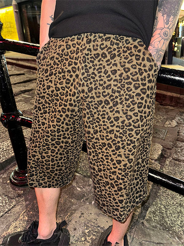 Men's Leopard Print Casual Short SKUL18034
