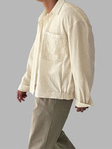 Men's Solid Color Casual Long Sleeve Shirt SKUL31994