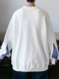 Mens Striped Patchwork Waffle Knit T-Shirt SKUK27836