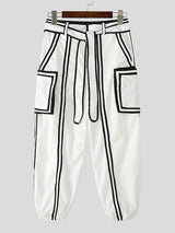 Mens Striped Colorblock Casual Pant SKUL20521