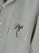 Men's Coconut Tree Embroidered Texture Short Sleeve Shirt SKUL15618