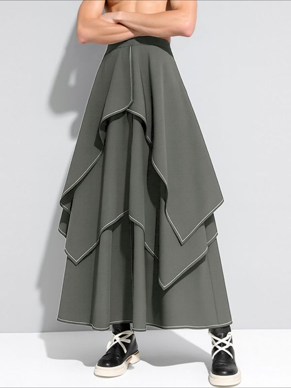 Men's Irregular Layered Casual Pant SKUL31846