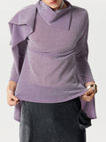 Mens Glitter Irregular Design Long Sleeve T-Shirt SKUK48109