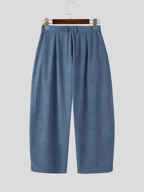 Men's Deconstructed Plaid Patchwork Wide Leg Pant SKUL51756