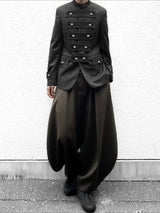 Men's Deconstructed Button Stand Collar Casual Blazer SKUL48643