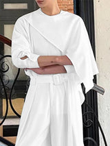 Men's Deconstructed Loose Long Sleeve Shirt SKUL32943