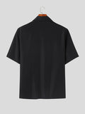 Mens Tie Metal Detail Short Sleeve Shirt SKUK17290
