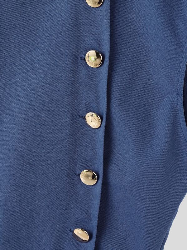 Men's Avant-Garde Casual Asymmetrical Diagonal Button Two Pieces Outfit SKUL74879