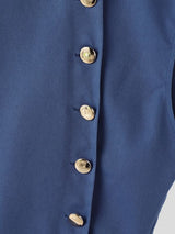 Men's Avant-Garde Casual Asymmetrical Diagonal Button Two Pieces Outfit SKUL74879
