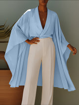 Men's Deconstructed Solid Color Loose Shirt SKUL41279