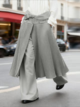 Men's Knot Ruched Wide Leg Pant SKUL45398