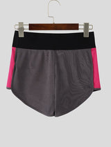 Men's Contrast Color Knit Slim Casual Short SKUL51958