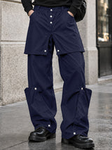[Pre-order] Men's Avant-Garde Darkwear City Walk Snap Apron Overlay Wide-Leg Pant SKUL88427