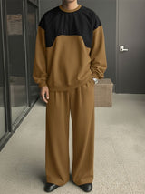 Men's Contrast Color Casual Two Piece Outfit SKUL45256