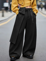 Men's Deconstructed Layered Wide Leg Casual Pant SKUL48797