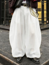 Men's Solid Color Semi Sheer Loose Pant SKUL53011