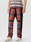 Mens Colorful Floral Graphic Drawstring Pants SKUK09774