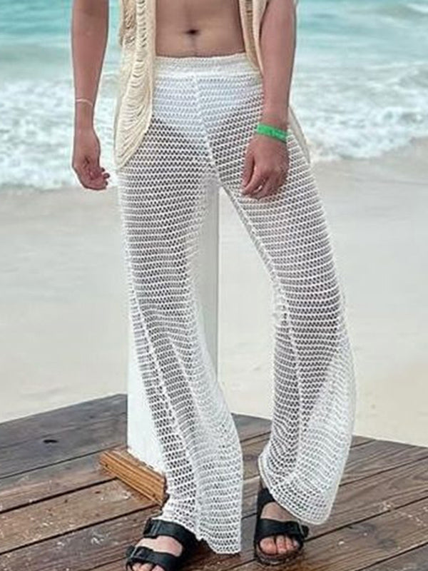 Mens Sheer Mesh Hollow-Out Pant SKUL03663