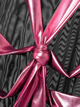 Men's Shimmer Knotted Sheer Mesh Long Sleeve T-Shirt SKUL24572