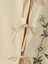 Men's Floral Embroidery Short Sleeve Shirt SKUL38936