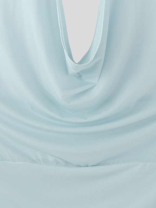 Men's Solid Color Deep V Neck Cropped Tank SKUL54061