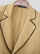 Men's Bold Stripe Colorblock Casual Two Pieces Outfit SKUL24196