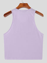 Men's Strawberry Print Casual Tank SKUL24744