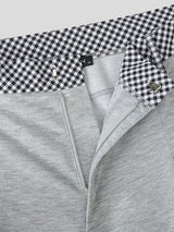 Men's Plaid Lapel Casual Two Pieces Outfit SKUL30290