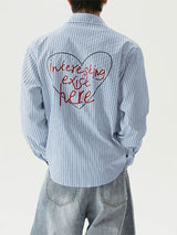 Men's Stripe Casual Long Sleeve Shirt SKUL27342