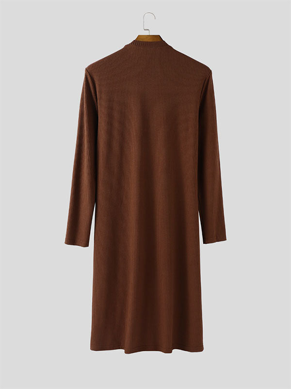 Men's Heart Hollow Textured Long Sleeve T-Shirt SKUL28401