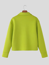 Men's Contrast Line Long Sleeve Jacket SKUL48869