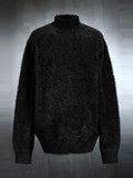 Mens Plush Solid Long Sleeve Pullover Sweater SKUK43020