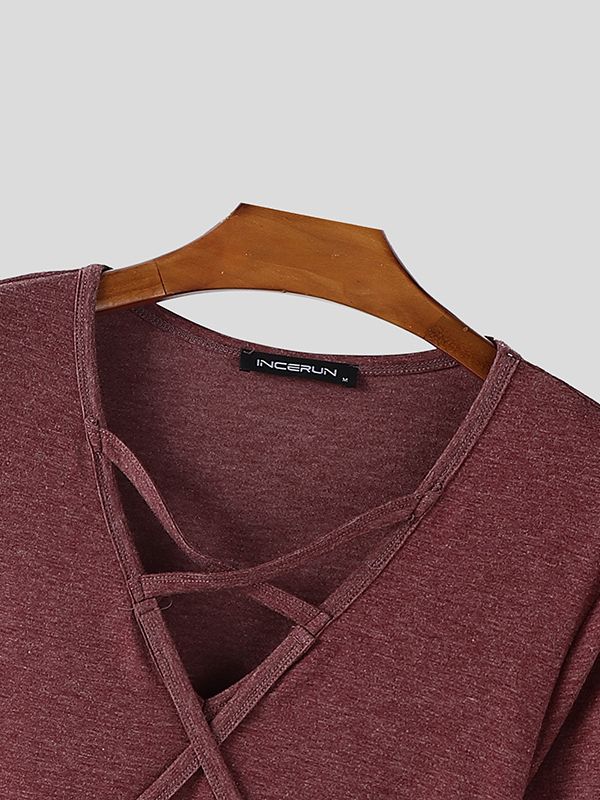 Men's Cross Rope Long Sleeve T-Shirt SKUL40093