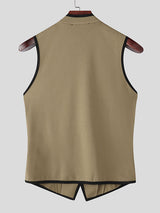 Men's Contrast Edge Sleeveless Shirt SKUL21531