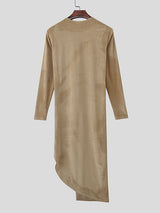 Men's Knit Textured Long Sleeve T-Shirt SKUL27330