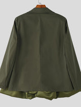 Men's Satin Princess Dress Long Sleeve Blazer SKUL38536