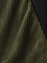 Men's Colorblock Corduroy Long Sleeve Jacket SKUL30494
