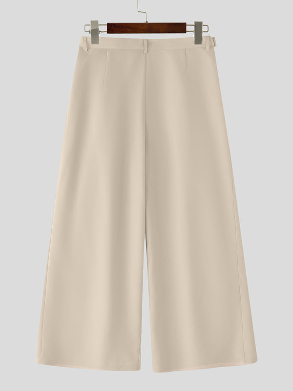 Mens Solid Color Minimalist Loose Casual Pant SKUL15581