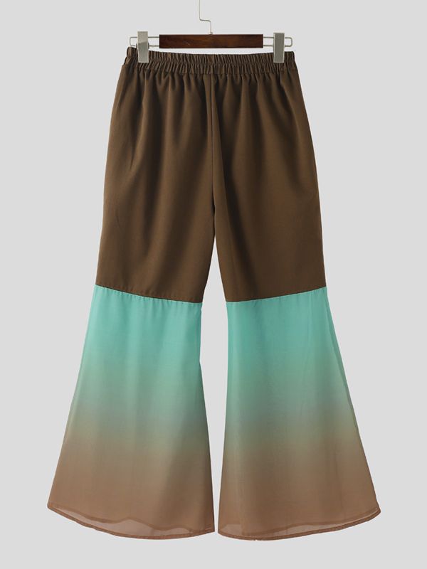 Men's Casual Gradient Flared Pant SKUL35042