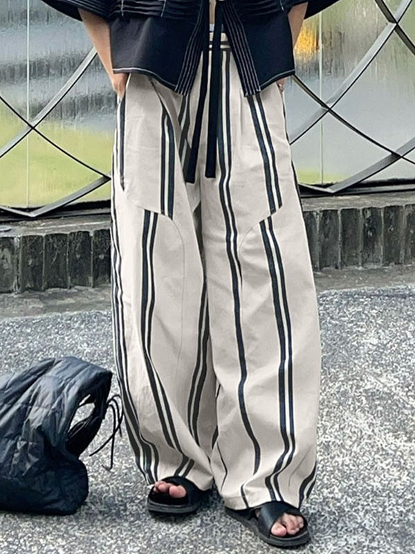 Mens Striped Colorblock Casual Pant SKUL09704