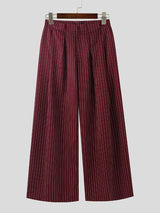 Men's Stripe High Waist Casual Pant SKUL41731