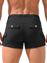 Men's Clubwear Form-Fitting Stretch Cargo Micro Short SKUL77309